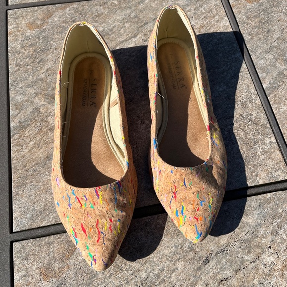 Serra cork paint splatter flat shoes - Picture 8 of 11